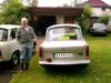 Elwing vid sin Trabant 601 fr�n 1976