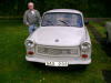 Elwing vid sin Trabant 601 fr�n 1976